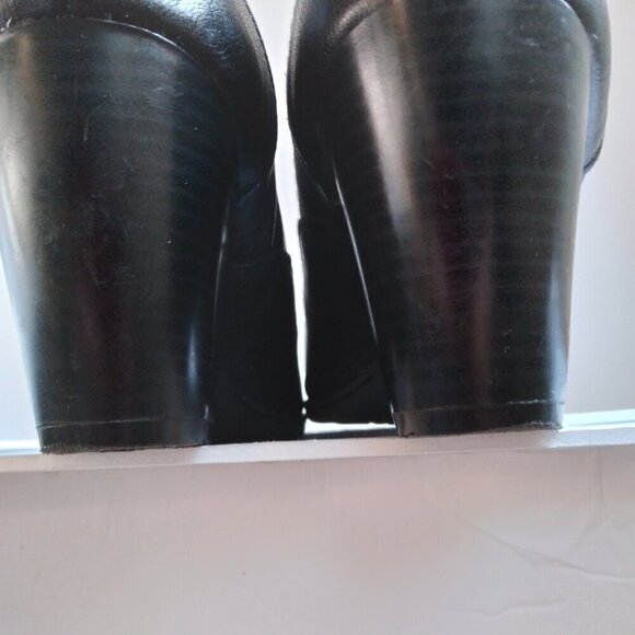 Jaclyn Smith Black Slip On Western Style Booties with Cuban Heel Sz 9.5M - Picture 9 of 9